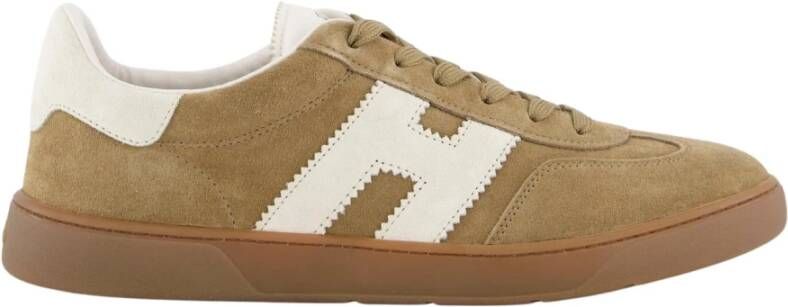 HOGAN Lage Sneakers Heren Cool Allacciato H Maat: 40 5 Materiaal: Suède Kleur: Bruin