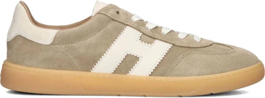 HOGAN Lage Sneakers Cool Allacciato H Maat: 44 5 Materiaal: Suède Kleur: Beige
