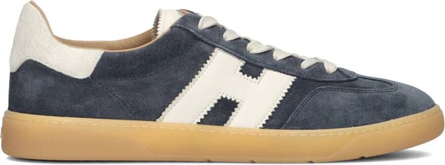 HOGAN Lage Sneakers Heren Cool Allacciato H Maat: 9 Materiaal: Suède Kleur: Blauw