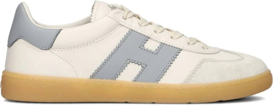 HOGAN Lage Sneakers Dames Cool Allacciato Maat: 38 5 Materiaal: Leer Kleur: Wit