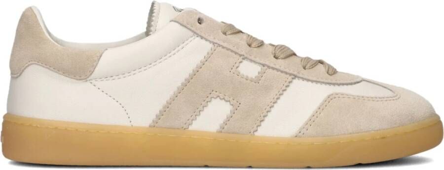 HOGAN Lage Sneakers Dames Cool Allacciato Maat: 38 Materiaal: Suède Kleur: Gebroken wit