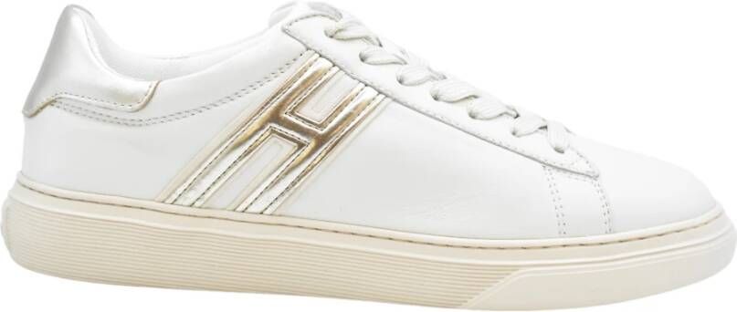 Hogan Crèmekleurige platte schoenen White Dames