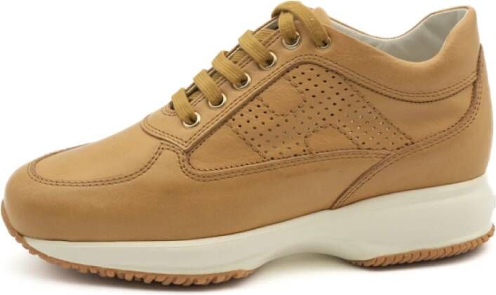 Hogan Dames Interactive Sneakers Brown Dames