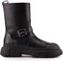 Hogan Zwarte Leren Sneakers met Persoonlijk Metalen H Black Dames - Thumbnail 2
