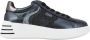 Hogan Dames Logo-Patch Low-Top Sneakers Zwart Dames - Thumbnail 1