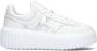 HOGAN Lage Sneakers Dames H-stripes Maat: 39 Materiaal: Leer Kleur: Wit - Thumbnail 1
