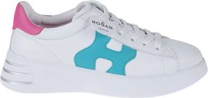 Hogan Effen Vetersluiting Rebel Sneakers Wit Dames