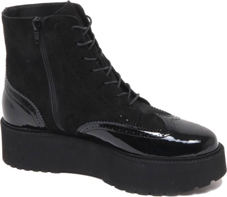 Hogan Enkellaars Patent Suède Schoen