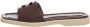 Hogan Bruine Leren Zomerslippers Bruin Dames - Thumbnail 5