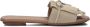 HOGAN Slippers Dames H685 Sandalo Frangia Maat: 39 Materiaal: Suède Kleur: Zand - Thumbnail 1
