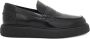 Hogan Geborsteld leren loafer met retro logo - Thumbnail 1