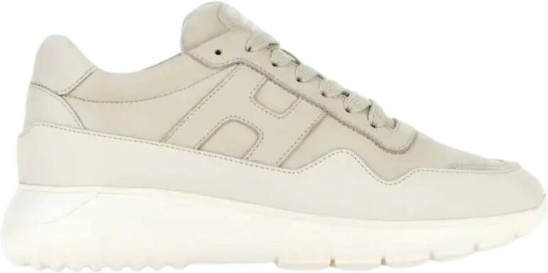 Hogan Gedurfde Ivoor Sneakers met Geheugenschuim
