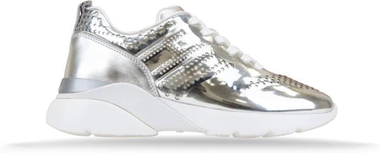 Hogan Gelamineerde leren vetersneakers