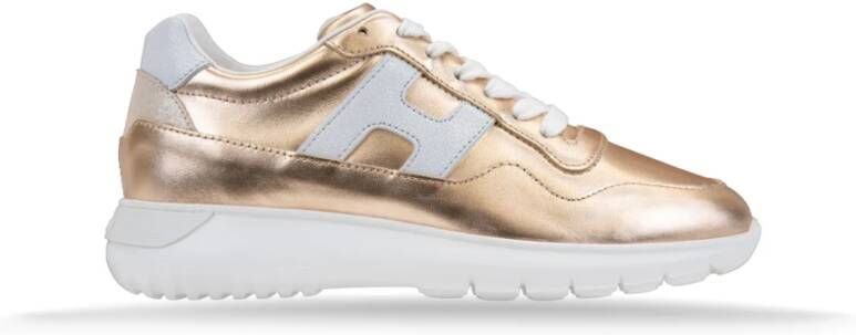 Hogan Gelamineerde leren vetersneakers