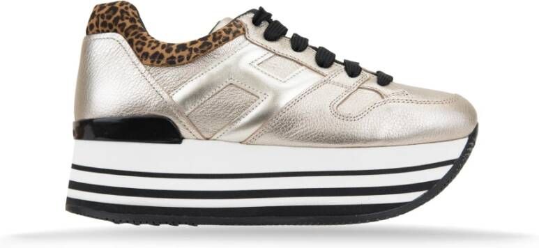Hogan Gelamineerde leren vetersneakers