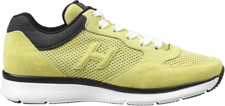 Hogan Gele Suède Sneakers Yellow Heren