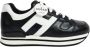 Hogan Casual Stijl Leren Sneakers met Gedurfde 4cm Zool Black Dames - Thumbnail 1