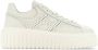 HOGAN Lage Sneakers Dames H-stripes Allacciato Maat: 38 Materiaal: Leer Kleur: Wit - Thumbnail 1
