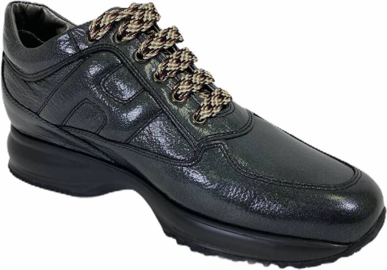 Hogan Gepolijste Leren Interactive Schoenen