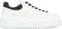 Hogan Gestreepte lage sneakers met leren inzet - Thumbnail 1