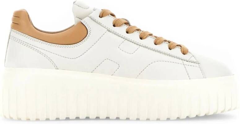 Hogan Gestreepte leren sneakers met geheugenschuim
