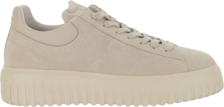 Hogan Gestreepte leren sneakers met geheugenschuim