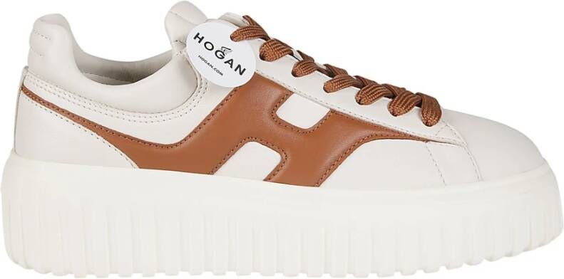 Hogan Gestreepte Sneakers White Dames
