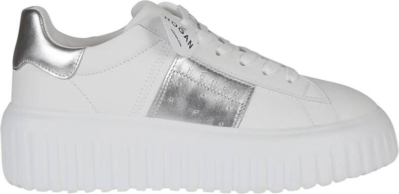 Hogan Gestreepte Sneakers White Dames