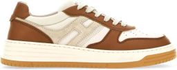 Hogan Sneakers van glad leer met suède inzetstukken Brown Heren