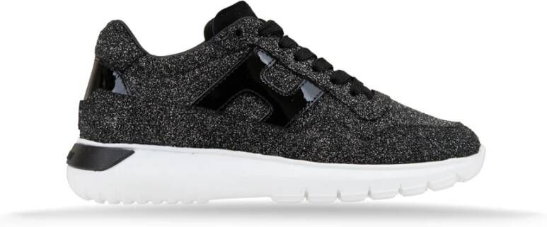 Hogan Glitter Leren Veterschoenen Vrouwen