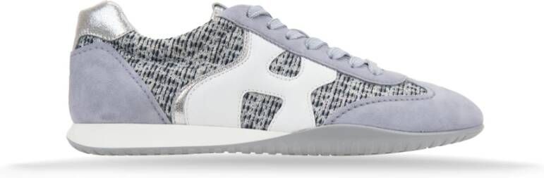 Hogan Glitter Sneakers met Suède Details