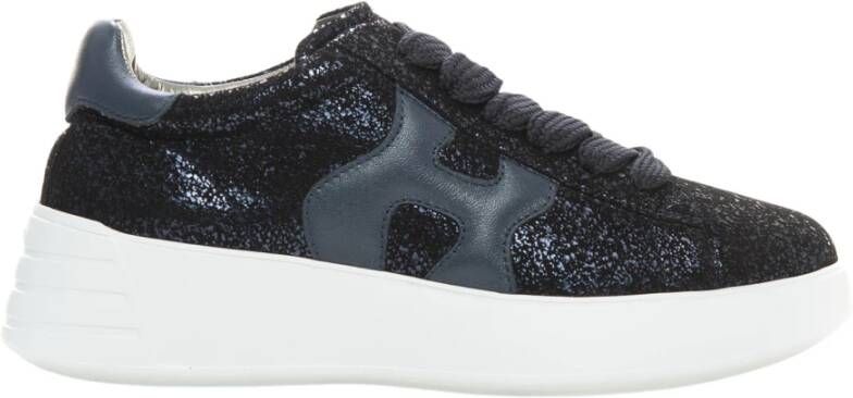 Hogan Glitter Sneakers met Verwijderbare Binnenzool Zwart Dames