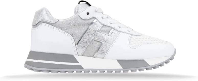 Hogan Glitter Stof Veterschoenen Vrouwen