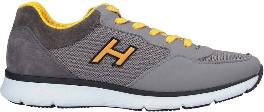 Hogan Grijze H254 H Flock Sneakers Grijs Heren