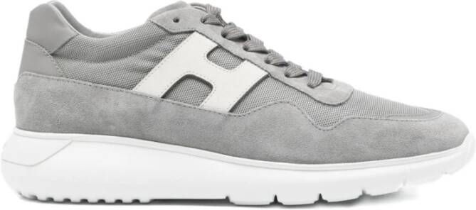Hogan Grijze Interactieve Suède Sneakers