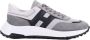 Hogan Grijze Sneakers in Suède en Nylon Mesh - Thumbnail 1