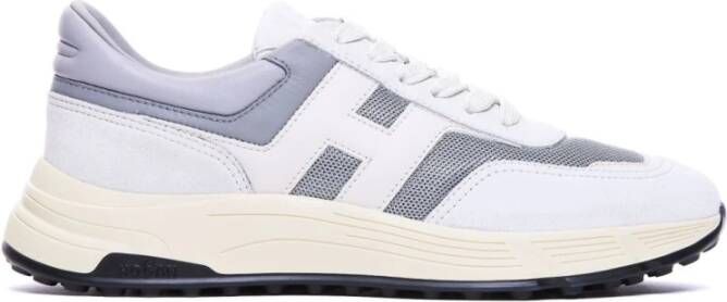 Hogan Grijze Sneakers Veters Rubberen Zool