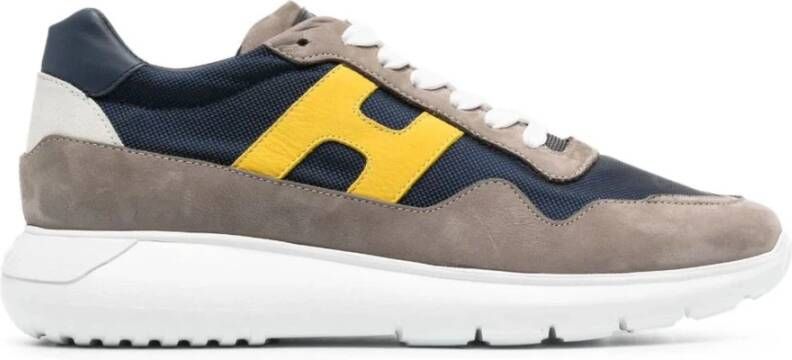 Hogan Grijze Suède Sneakers Gray Heren