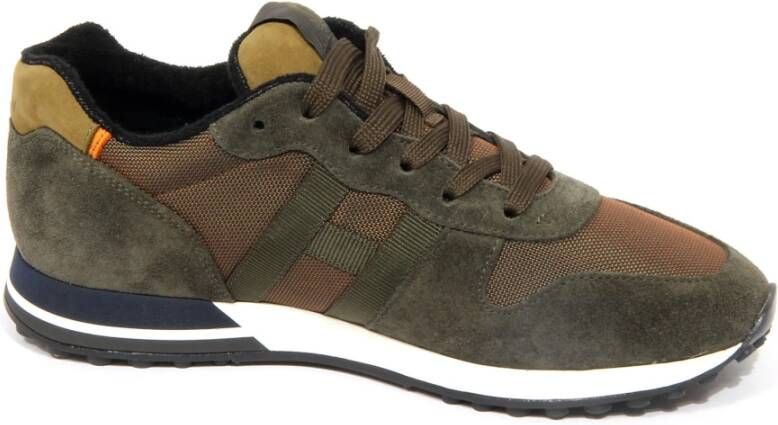 Hogan Groene Fabric Suède Sneaker