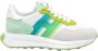 Hogan Groene Grijze en Witte Suède Sneakers Multicolor Dames - Thumbnail 1
