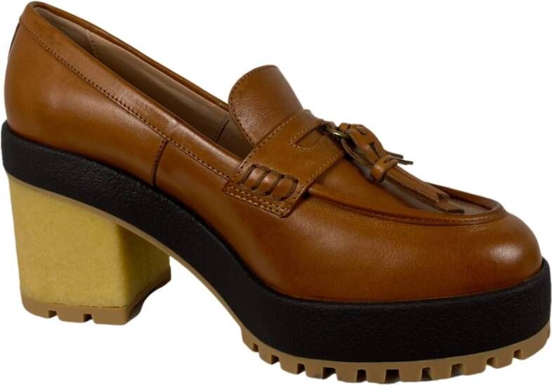Hogan Groene Rubber Heel Loafer Schoenen