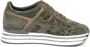 Hogan Groene Veterschoenen met Midi-Platform - Thumbnail 1