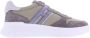Hogan H580 Allacciato H Slash Sneakers Grijs Heren - Thumbnail 1