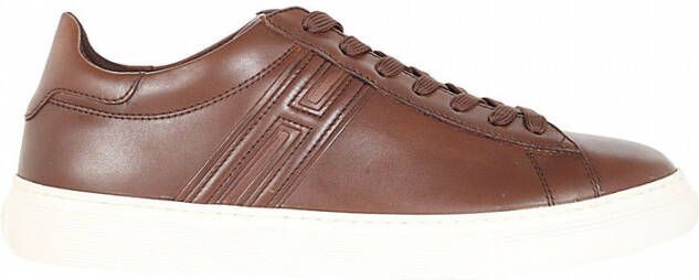 Hogan Hoogwaardige sneakers voor modieuze mannen Brown Heren