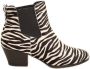 Hogan H401 Chelsea Zebra Geprinte Enkellaars - Thumbnail 1