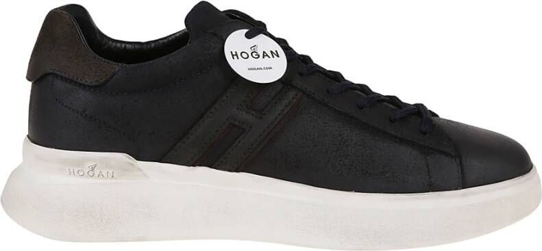 Hogan H580 Sneakers voor Heren Stijlvol en Comfortabel Zwart Heren