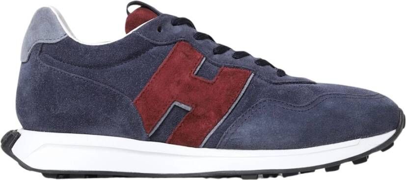 Hogan H601 Allcciato H Patch Sneakers Blue Heren