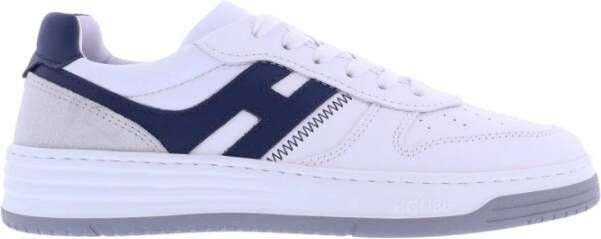 Hogan Italiaanse Leren Sneakers voor Heren White Heren