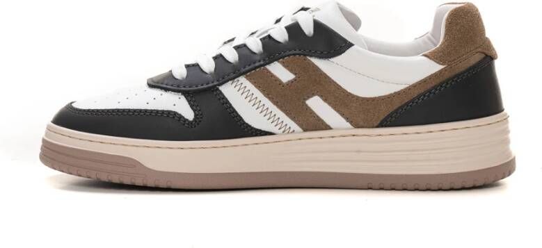 Hogan Leren sneakers met suède details