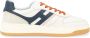 Hogan H630 Sneaker in wit blauw en oranje White Heren - Thumbnail 1